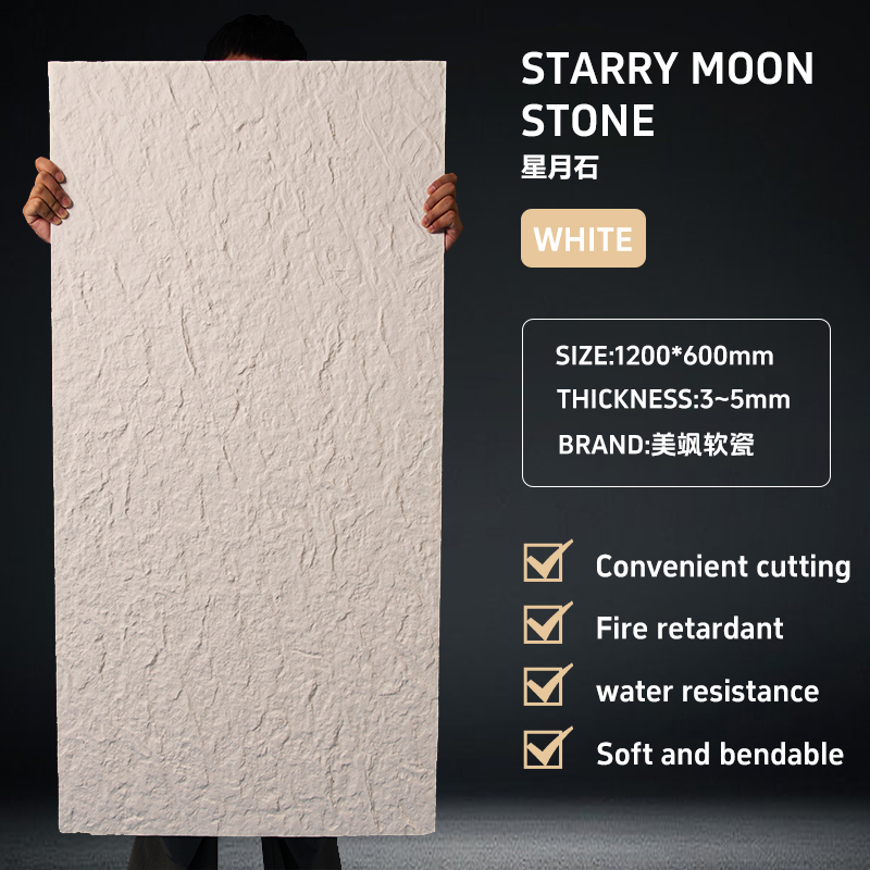 WHITE Starry Moon Stone