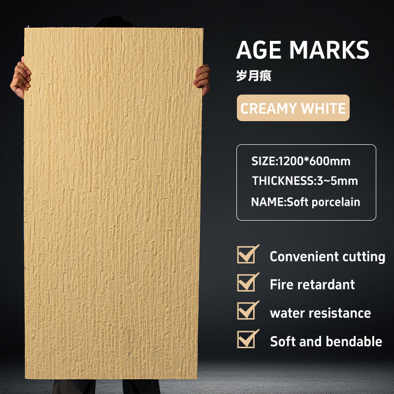 Time stained soft stone